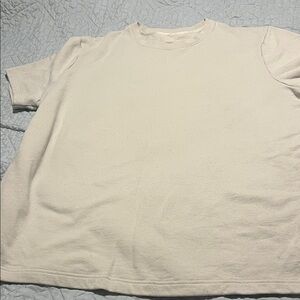 ALO Yoga Men's Short Sleeve Cream Tee